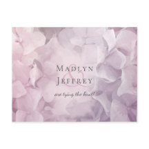 Bloemenroze Paarse Hydrangea bewaar de datum