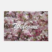Bloemenroze Paarse Modern Professioneel Welkom Deurmat