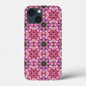 Bloemenroze patroon Case-Mate iPhone case (Achterkant)