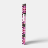 Bloemenroze patroon Case-Mate iPhone case (Achterkant / Rechts)