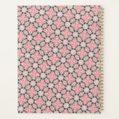 Bloemenroze patroon planner (Achterkant)