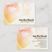 *~* Bloemenroze perzik Roos Flower Visitekaartje (Voorkant / Achterkant)