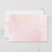 Bloemenroze Quinceanera 15e verjaardag RSVP Kaartje (Achterkant)