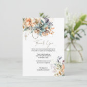 Bloemenrozenkrans foto begrafenis condoleance symp bedankkaart (Staand voorkant)