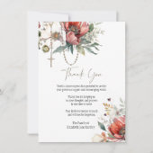 Bloemenrozenkrans foto begrafenis condoleance symp bedankkaart (Voorkant)