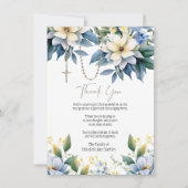 Bloemenrozenkrans foto begrafenis condoleance symp bedankkaart (Voorkant)