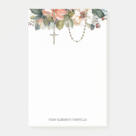 Bloemenrozenkrans religieus katholiek gebed post-it® notes
