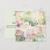 Bloemen's Delight: Serene bloesems, een Baby showe Kaart (Voorkant / Achterkant)