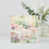 Bloemen's Delight: Serene bloesems, een Baby showe Kaart (Staand voorkant)