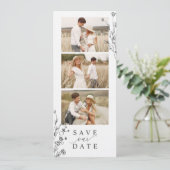 Bloemens Fotostrip Fotohokje Save The Date (Staand voorkant)