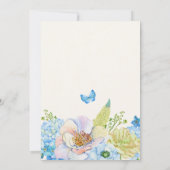 Bloemensafari bos moeder natuur baby shower kaart (Achterkant)