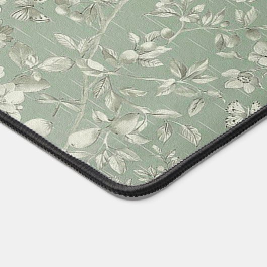  Bloemensalie Groen Monogram Bureaumat (Hoek)