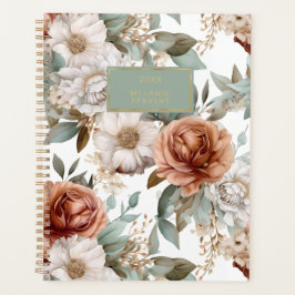 Bloemensalie Sienna Taupe Waterverf Flower Planner