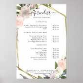 Bloemensalon Prijslijst Poster (Voorkant)