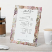 Bloemensalon prijslijst reclamebord met voetstuk (Insitu)