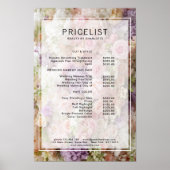 Bloemensalon prijslijst, Salon, Prijslijst Poster (Voorkant)