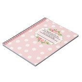 bloemensamenstelling notebook notitieboek (Linkerzijde)