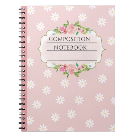 bloemensamenstelling notebook notitieboek (Voorkant)