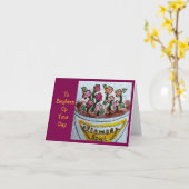 Bloemenschaal kaart (Gele Bloem)