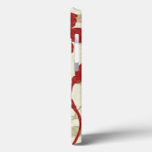 Bloemenschaduwen in rood en oranje Case-Mate iPhone case (Achterkant / Links)