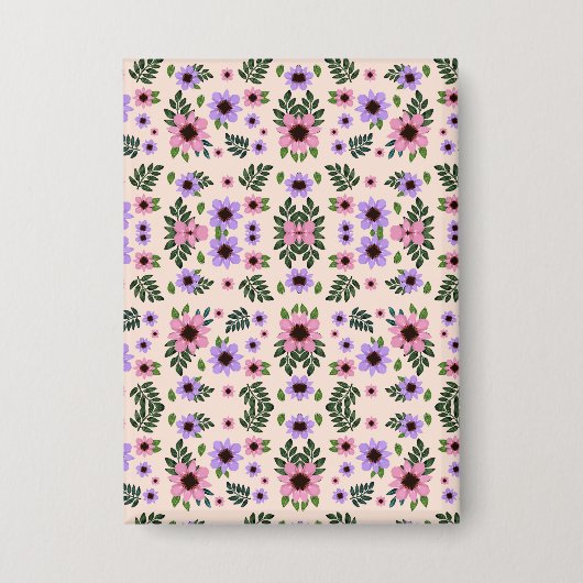 Bloemenschakelaar afdekking met een symmetrisch  button (Voorkant)