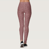 Bloemenschattige Roze Roze Leggings (Achterkant)