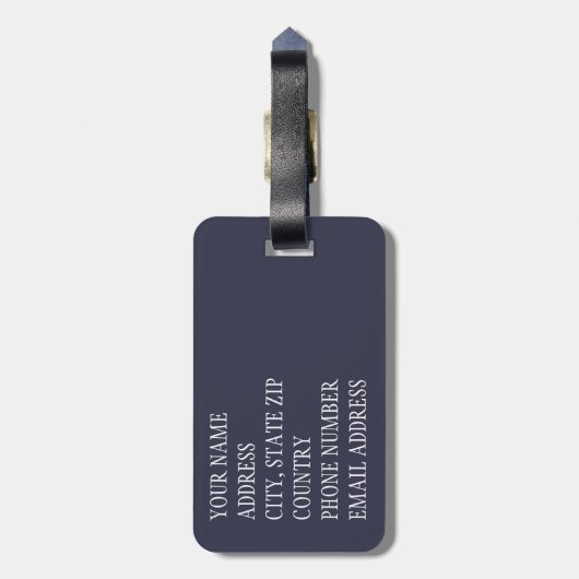 Bloemenschedel 1 bagagelabel (Achterkant verticaal)