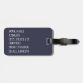 Bloemenschedel 1 bagagelabel (Achterkant horizontaal)