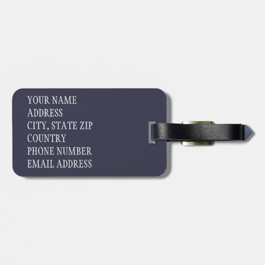 Bloemenschedel 1 bagagelabel (Achterkant horizontaal)