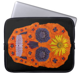 Bloemenschedel 1 laptop sleeve