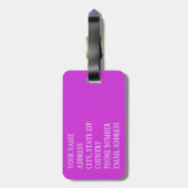 Bloemenschedel 3 bagagelabel (Achterkant verticaal)