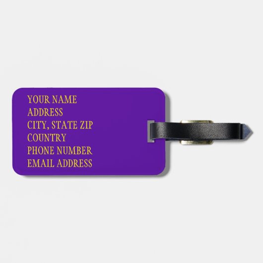 Bloemenschedel 4 - Tropisch Bagagelabel (Achterkant horizontaal)