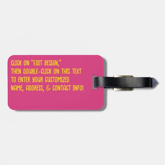 Bloemenschedel 8 bagagelabel (Achterkant horizontaal)