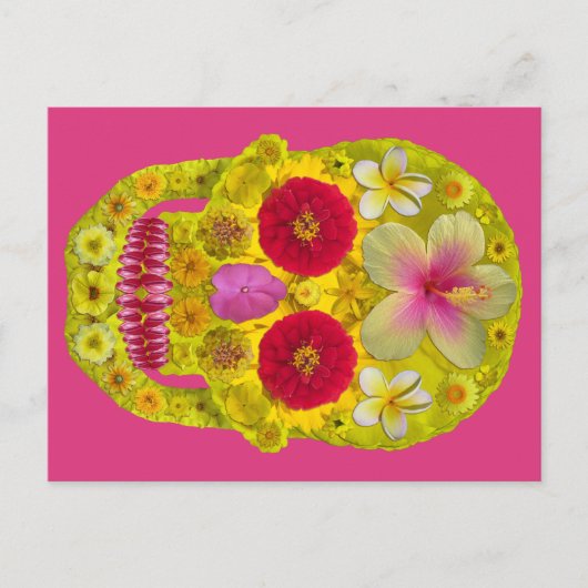 Bloemenschedel 8 briefkaart (Voorkant)