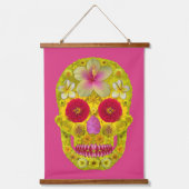 Bloemenschedel 8 hangend wandkleed (Voorkant)