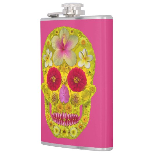 Bloemenschedel 8 heupfles (Links)