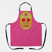 Bloemenschedel 8 schort (Voorkant)