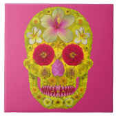 Bloemenschedel 8 tegeltje (Voorkant)