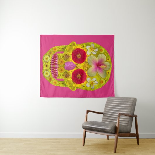 Bloemenschedel 8 wandkleed (In Situ (horizontaal))