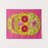 Bloemenschedel 8 wandkleed (Voorkant (horizontaal))