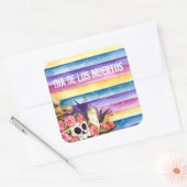 Bloemenschedel Dia de los Muertos | STICKER (Envelop)