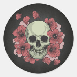 Bloemenschedel Dia de los Muertos | STICKER