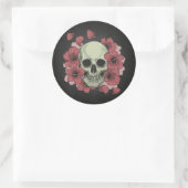 Bloemenschedel Dia de los Muertos | STICKER (Tas)