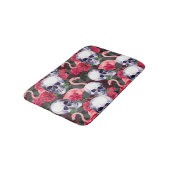 Bloemenschedel, flamingo naadloos patroon. badmat (Gekanteld)