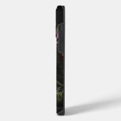 Bloemenschedel Goth Pagan Monogram Beginletters iPhone Hoesje (Linkerkant)