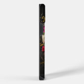 Bloemenschedel Goth Pagan Monogram iPhone Hoesje (Rechterkant)