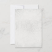 Bloemenschedel Gotische Halloween Bruiloft RSVP Ka Kaartje (Achterkant)