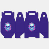 Bloemenschedel in Vaporwave-stijl Bedankdoosjes (Ongevouwen)