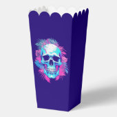 Bloemenschedel in Vaporwave-stijl Bedankdoosjes (Achterkant)