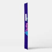 Bloemenschedel in Vaporwave-stijl Case-Mate iPhone Case (Achterkant / Rechts)
